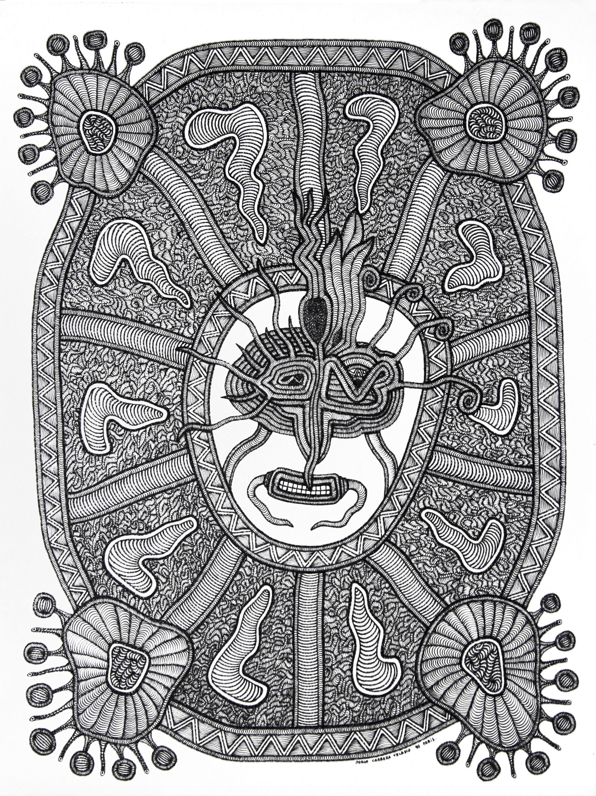 Cara - Jorge Carrera, artiste plasticien franco-équatorien